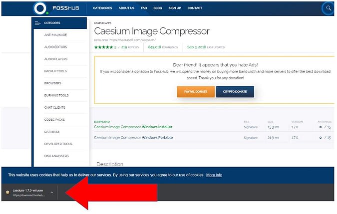 caesium image compressor download